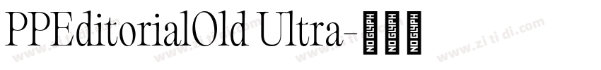 PPEditorialOld Ultra字体转换